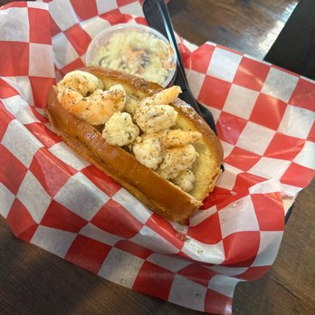 DJs Clam Shack - Garlic Shrimp Roll - Seafood Near Me - Indian Shores, Florida