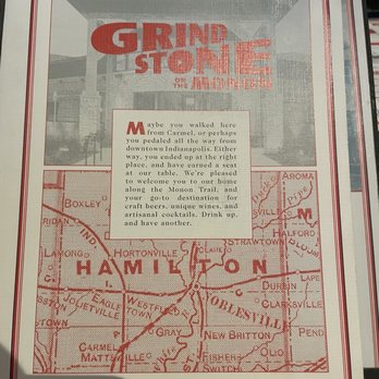 Grindstone on the Monon - New American Near Me - Westfield, Indiana Grindstone on the Monon - New American Near Me - Westfield, Indiana