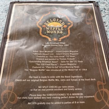 Belgian Waffle Works - Menu - Burgers Near Me - Lake Arrowhead, California Belgian Waffle Works - Menu - Burgers Near Me - Lake Arrowhead, California
