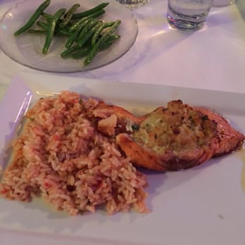 Vino Cappuccino - Crab stuffed salmon know better than I can buy at Sam's Club - Italian Near Me - Brookfield, Wisconsin Vino Cappuccino - Crab stuffed salmon know better than I can buy at Sam's Club - Italian Near Me - Brookfield, Wisconsin