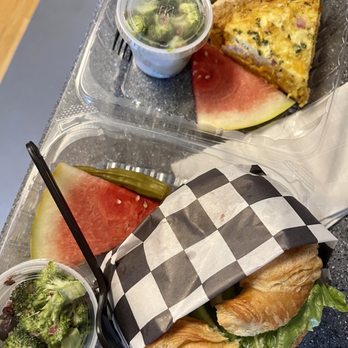The Lunchbox - TURKEY, APPLE & HAVARTI CROISSANT w/broccoli salad -- today's quiche: ham & cheese - American Near Me - Simpsonville, South Carolina The Lunchbox - TURKEY, APPLE & HAVARTI CROISSANT w/broccoli salad -- today's quiche: ham & cheese - American Near Me - Simpsonville, South Carolina