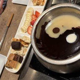 Yin & Yang Chocolate Fondue Yin & Yang Chocolate Fondue
