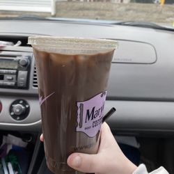 Medium minty Lou with extra cream only
