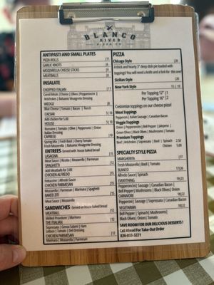 Menu photo 1 Blanco River Pizza Co Blanco, TX