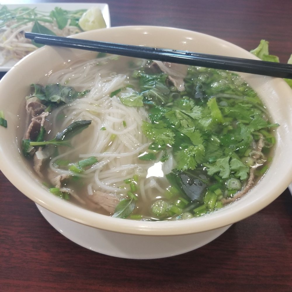 Eye round steak and brisket pho $6.95 Eye round steak and brisket pho $6.95
