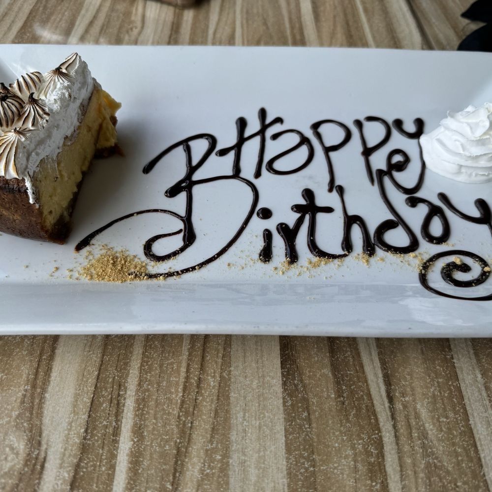 Juniper On The Water - Perfect birthday surprise! Graham Cracker Key Lime Pie - Seafood Near Me - Hallandale Beach, Florida Juniper On The Water - Perfect birthday surprise! Graham Cracker Key Lime Pie - Seafood Near Me - Hallandale Beach, Florida