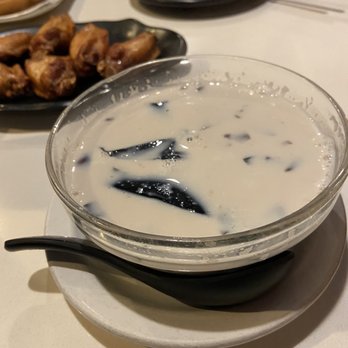 Shooting Star Cafe - Taro and Yam Balls with Black Glutinous Rice Base - Desserts Near Me - Oakland, California Shooting Star Cafe - Taro and Yam Balls with Black Glutinous Rice Base - Desserts Near Me - Oakland, California
