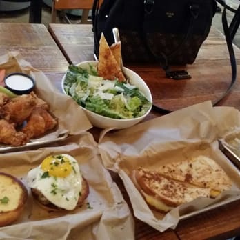 Burger Bench - C. Salad, grill cheese, chicken wings, sunrise and diablo burger - American Near Me - Escondido, California Burger Bench - C. Salad, grill cheese, chicken wings, sunrise and diablo burger - American Near Me - Escondido, California