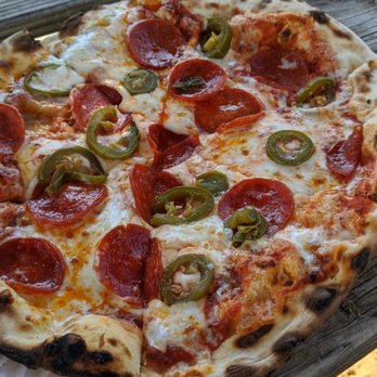 Fredericksburg Trade Days - Spicy pizza (pepperoni, jalapeno and spicy sauce)....yum! - Flea Markets Near Me - Fredericksburg, Texas