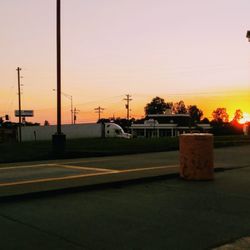 Mr. Fuel Travel Center - Sunset looking to the Southwest from by the fuel islands