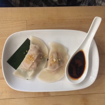 Land - Pork & Shrimp dumplings from the lunch special - Thai Near Me - New York, New York Land - Pork & Shrimp dumplings from the lunch special - Thai Near Me - New York, New York