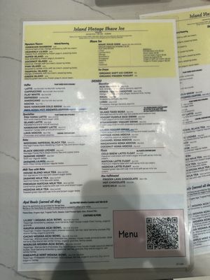 Menu photo 8 Island Vintage Shave Ice Honolulu, HI