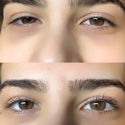 Emphasis of Beauty - Lash Lift before and after comparison