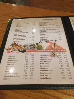 Menu photo 1 Yuki Hana Sushi Madison, NJ Menu photo 1 Yuki Hana Sushi Madison, NJ