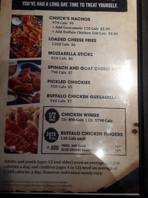 Menu photo 8 Chuck's Roadhouse Ajax, ON