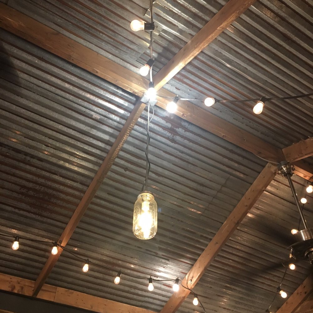 Reel Pit BBQ - Cool mason jar light fixture - Barbeque Near Me - Titusville, Florida Reel Pit BBQ - Cool mason jar light fixture - Barbeque Near Me - Titusville, Florida