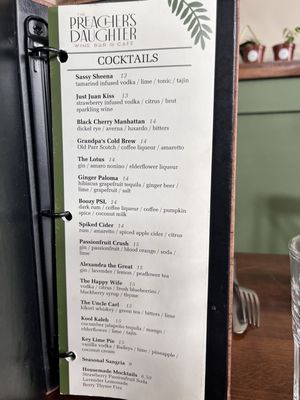 Menu photo 7 The Preacher's Daughter Alameda, CA