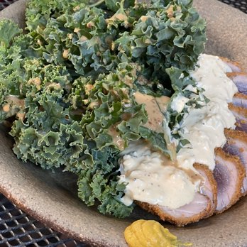 Zigu - All local ingredients.    Ahi tuna Katsu.    Kale salad was so fresh and yummy. - Seafood Near Me - Honolulu, Hawaii