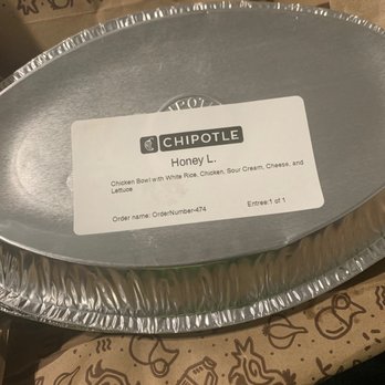 Chipotle Mexican Grill - The label on my container - Mexican Near Me - East Point, Georgia Chipotle Mexican Grill - The label on my container - Mexican Near Me - East Point, Georgia