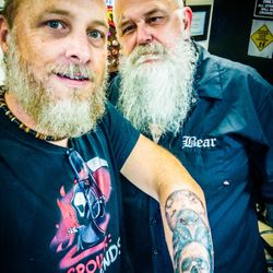 Wik’d Ink Tattoo - Bear and the Raven