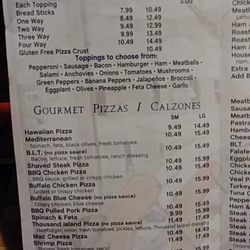 C & S Pizza of Winchendon - Menu