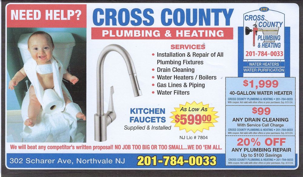 Slide of Cross County Plumbing & Heating