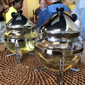 Path Of Tea - Organic Genmaicha (left) and Organic Jasmine Dragon Pearl (right). - Coffee & Tea Near Me - Houston, Texas