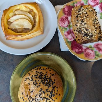 Ori Foods - Apple custard Danish, sausage roll, BBQ pork bun - Cafes Near Me - Dartmouth, Nova Scotia