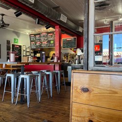 Red's Burger House - Counter and dining area.