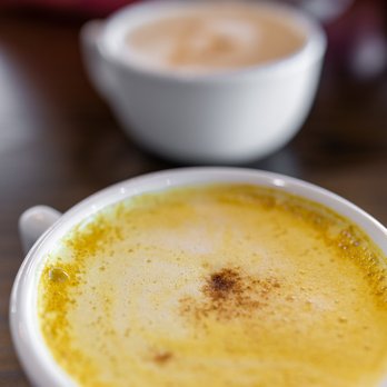 iJava Cafe - Turmeric Ginger Chai Latte ($6 + $1.50/oat milk) - Breakfast & Brunch Near Me - San Jose, California iJava Cafe - Turmeric Ginger Chai Latte ($6 + $1.50/oat milk) - Breakfast & Brunch Near Me - San Jose, California