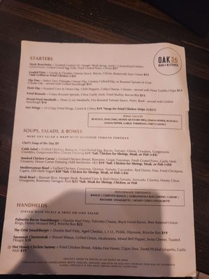 Menu photo 1 Oak 36 Bar & Kitchen Savannah, GA Menu photo 1 Oak 36 Bar & Kitchen Savannah, GA