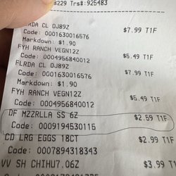 The receipt.
