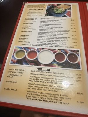 Menu photo 3 Los Generales Mexican Restaurant Orlando, FL Menu photo 3 Los Generales Mexican Restaurant Orlando, FL