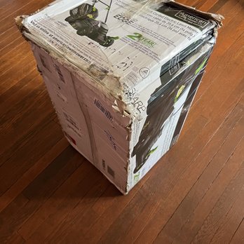 The UPS Store - How does a box get this destroyed, with items missing no doubt from breaking open. - Shipping Centers Near Me - Winston Salem, North Carolina