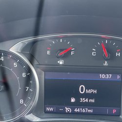 Budget - As soon as I got in the car the needle was not on full.