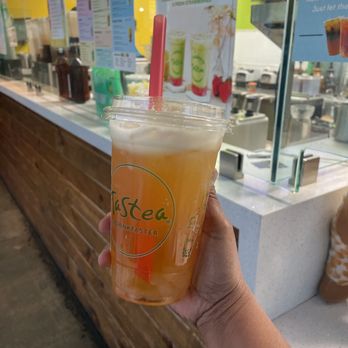 Tastea - Iced White Tea with Peach and Pineapple - Interesting drink - Coffee & Tea Near Me - Anaheim, California Tastea - Iced White Tea with Peach and Pineapple - Interesting drink - Coffee & Tea Near Me - Anaheim, California