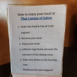 Thai Cuisine of Salem - Self serve at full service prices.