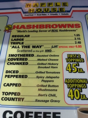 Menu photo 4 Waffle House Covington, LA Menu photo 4 Waffle House Covington, LA