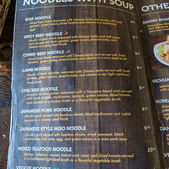 Noodle St - Menu 6/24/19 - Noodles Near Me - Fullerton, California