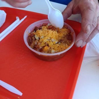 Caspers - Chili with cheese and onion - Hot Dogs Near Me - Hayward, California