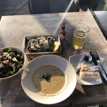 Brigantine - Happy Hour oysters on the half shell, clam chowder, house salad and draft pint - Seafood Near Me - Imperial Beach, California Brigantine - Happy Hour oysters on the half shell, clam chowder, house salad and draft pint - Seafood Near Me - Imperial Beach, California