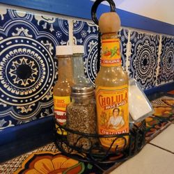 Blue Tequila Mexican Restaurant and Cantina - Table condiments