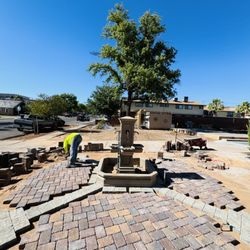 Patriots Landscaping - U.S.A made gorgeous water feature with custom pavers