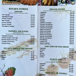 Fuji Hibachi & Sushi - Menu