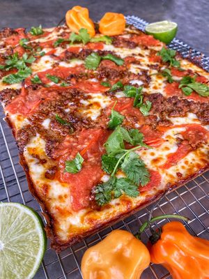 Twisted Sourdough Pizza by null