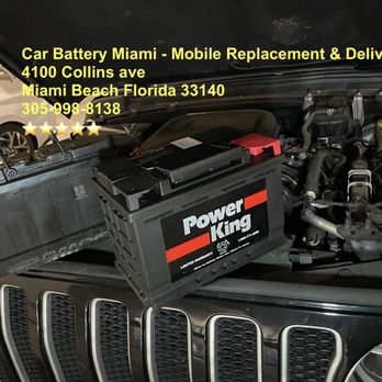 Car Battery - car battery Miami - Mobile Replacement & Delivery - Auto Repair Near Me - Miami Beach , Florida