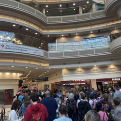 TSA Checkpoint Main - Atlanta International Airport - People waiting outside of the main area of the TSA