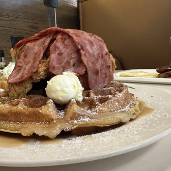 Brunch Junction - Chicken & Bacon Waffle Tower - Breakfast & Brunch Near Me - Pearland, Texas Brunch Junction - Chicken & Bacon Waffle Tower - Breakfast & Brunch Near Me - Pearland, Texas