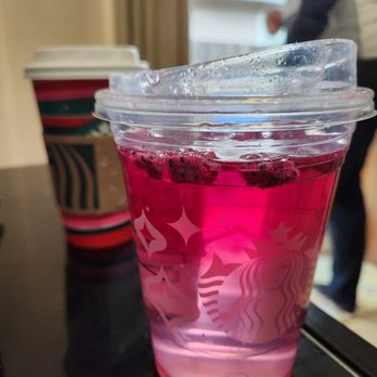 Starbucks - Mango dragonfruit refresher. - Coffee & Tea Near Me - Puyallup, Washington Starbucks - Mango dragonfruit refresher. - Coffee & Tea Near Me - Puyallup, Washington