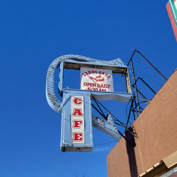 Spurs Cafe - a neon sign for a restaurant - American Near Me - Wickenburg, Arizona